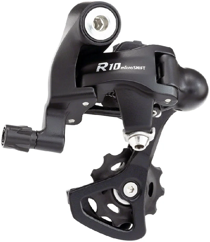 microSHIFT R10 Rear Derailleur - 10 Speed Short Cage Shimano Compatible BLK